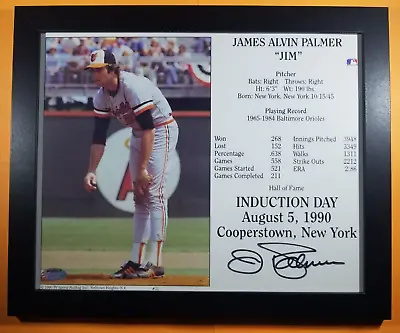 Jim Palmer Autograph Framed 8X10 Photo Baltimore Orioles With COA • $19.99