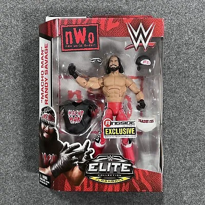 WWE Elite Ringside Exclusive NWO Wolfpac Macho Man Randy Savage Flashback MOC • $159.99