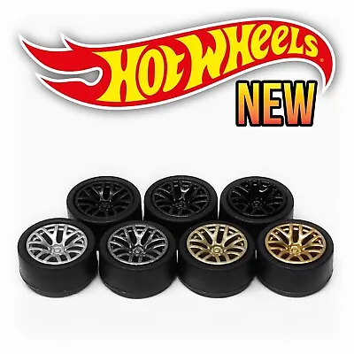 1/64 Scale BBS CHR 14 SPOKE Real Rider Wheels Rims Tires Set For Hot Wheels • $7.99