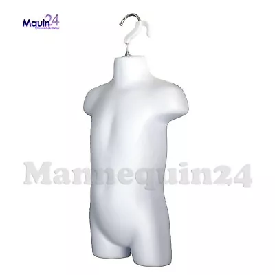 $19.97 • Buy Mannequin Toddler White - Kids' Torso - Hard Plastic Hollow Back Dress Form