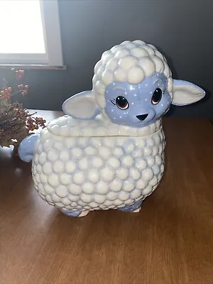 Alberta’s Molds-Inc. 1985 Ceramic Lamb/Sheep Canister Cookie Jar Vintage Rare • $19.99