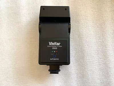 Vivitar Electronic Flash 2000 For Canon Nikon Pentax Minolta Camera-Tested • $16.98