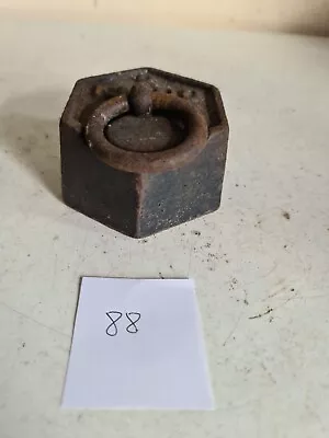 £19.99 • Buy Single Ring Vintage Metric Cast Iron Hexagonal Weights 2kilo For Balanced Scales