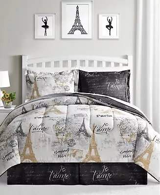 Paris Gold 8-Pc. Reversible Comforter Sets (Choose Size) • $80