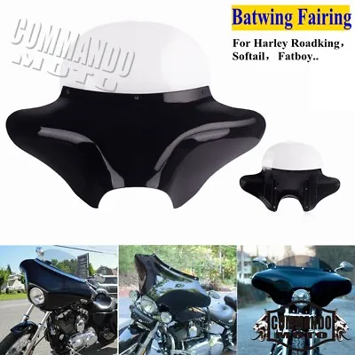 For Harley Road King FLHRC FLHR Softail Fatboy 94-22 Detachable Batwing Fairing • $310.04