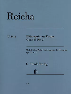 Reicha Quintet Wind Instruments In E-flat Major Op 88 No 2 Henle Urtext Book • $45.95
