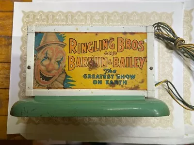 Vintage American Flyer Train Sign Ringling Bros Barnum & Bailey • $25