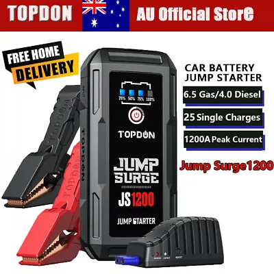 $94 • Buy TOPDON JS1200 Car Jump Starter Battery Jumper Box Power Bank Booster Mode