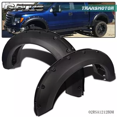 Pocket Rivet Bolt-On Fender Flares Fit For 04-08 Ford F150 Pickup Textured • $79.81