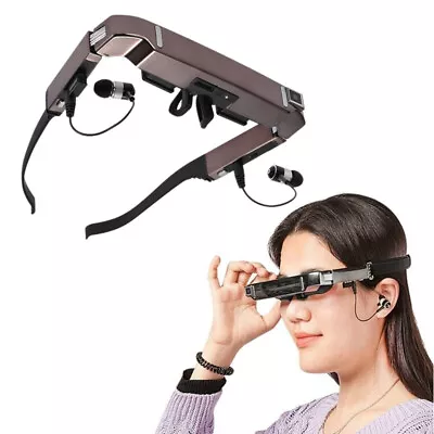 Smart 3D VR Video Glasses Android 4.4 WiFi Bluetooth Virtual 5MP HD Camera AEU • $212.92