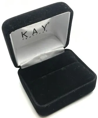 Kay Jewelers Empty Black Velvet Jewelry Ring Box Small • $12.99