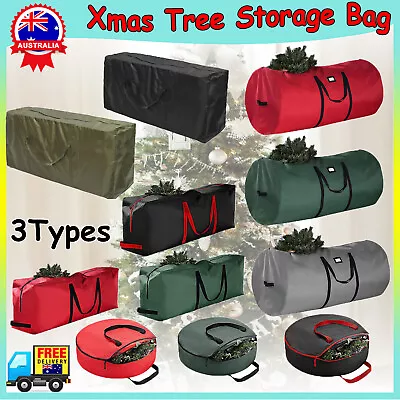 Christmas Tree Storage Bag Xmas Box Container Carry Large Heavy Duty With Handle • $20.96