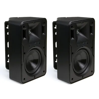 2pc Klipsch CP-6 Compact Indoor/Outdoor Cabinet Speaker Audio Entertainment BLK • $889