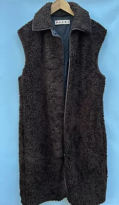 Marni Jacket 40 Brown Sleeveless Vest Fuzzy • $152.10