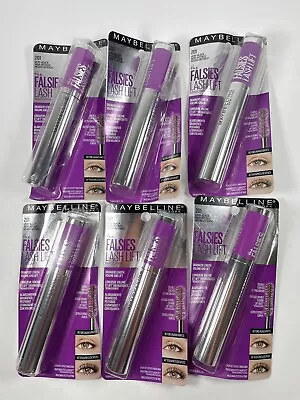 6 Pieces Lot Maybelline Falsies Lash Lift Mascara 201 Very Black Dramatic Length • $25.99