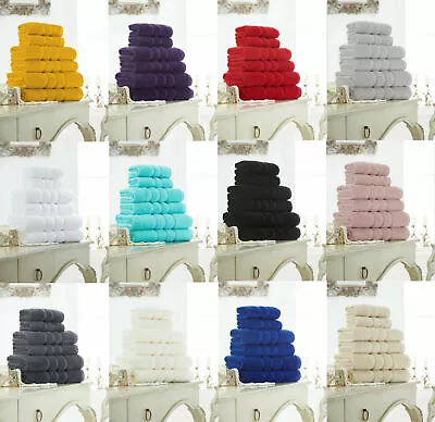 Egyptian Cotton Zero Twist Super Soft 600 GSM Hand Towel Bath Towels Bath Sheets • £6.49