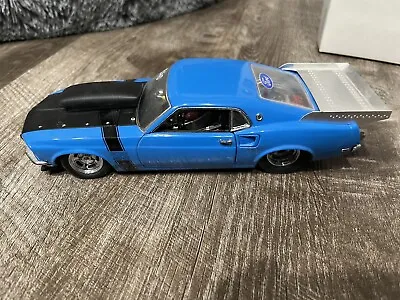 1969 Ford Mustang Boss Nine Pro Street Blue Drag Race Muscle Car 69 Danbury Mint • $210