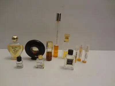 Vintage Perfume Bottles Mini Travel Size Coco Chanel La Vie Este  Balenciaga LOT • $30.12