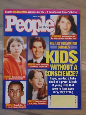 People Weekly Heartbreaking Crimes Kids With No Mind June 23 1997 • $9.99