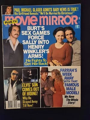 Movie Mirror Plus TV Jan 1978 Elvis Burt Reynolds Farrah Sally Fields EUC • $15