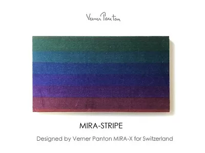 Verner Panton MIRA-X STRIPE Large Velvet Multi Color Wall Art Board Mid Century • $920.99