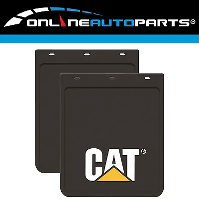 2x Genuine Caterpillar CAT Mud Flaps 28x36cm Car Mudflap 4x4 4WD Ute 14 X11  • $97.95