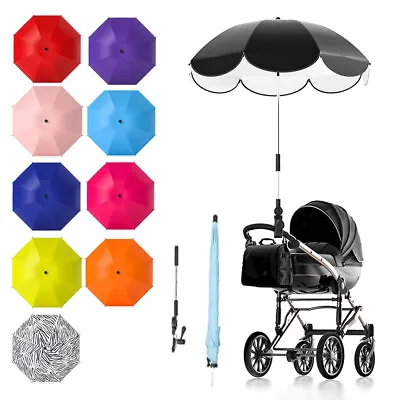 Universal Stroller Pram Pushchair Buggy Umbrella Parasol Sunshade Baby Kids • $19.99