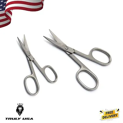 2 PCS Set Of Arrow Steel Manicure Cuticle Nail Cutting Finger Toe Nail Scissors • $12.98