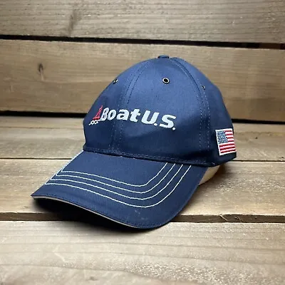 Boat US Boat Club Since 1966 Blue Strapback Outdoor Hat Cap • $12.76