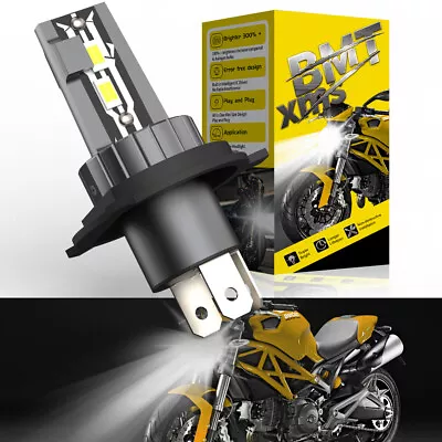 LED H4 Front Headlight Light Bulbs Hi/Lo Beam For Motorcycle 6500K Super Bright • $14.99