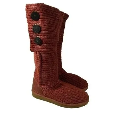 UGG Classic Cardy II Boots In Berry Size 7 MSRP $198 • $59.99