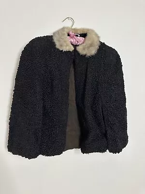 Vintage Persian Lamb Fur Coat Caplet • $19.99