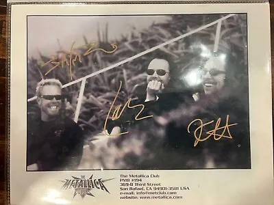 Metallica Signed Fan Club Photo  • £59.38