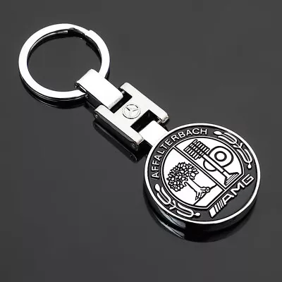 MERCEDES BENZ AMG Logo Metal Car Keyring Keychain Metal Key Ring AUS • $11.95