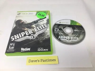 XBOX 360 Microsoft Sniper Elite V2 Video Game No Manual Near Mint Disc V1 • $8.97