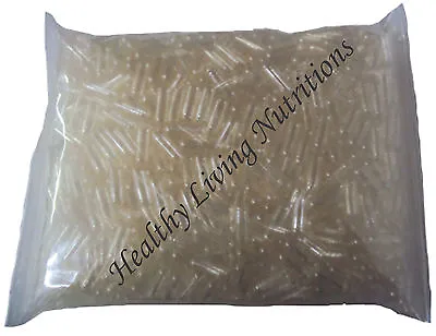 EMPTY Gel GELATIN CAPSULES ~ SIZE 4 3 2 1 0 00 000 ~ (Kosher / HALAL) • $10.50