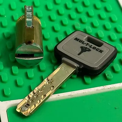 Mul-T-Lock MT5+ KIK Cylinder W/ Key (SHORT CYLINDER Read Desc.) - BLACK BELT • $86.42