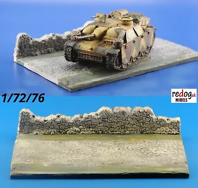 1/72 Italy Stone Road Wall Diorama Display Base For Military Scale Model Kits D6 • £7.99