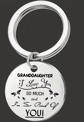 To My Grandaughter I Love You So Much Keyring • £3