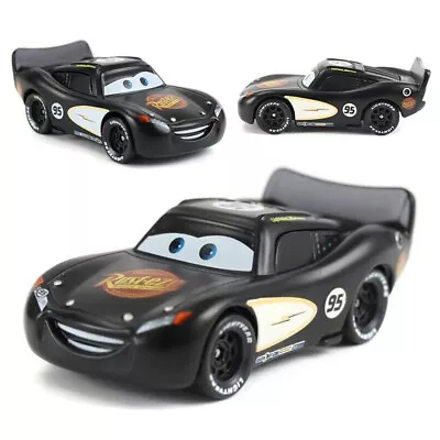 Disney Pixar Cars Black Lightning McQueen 1:55 Diecast Model Toy Car Loose Gift • $11.99