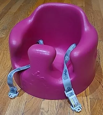 BUMBO Pink Baby Infant Floor Seat Foam Booster Chair W/ 3-Point Safety Harness • $16.99