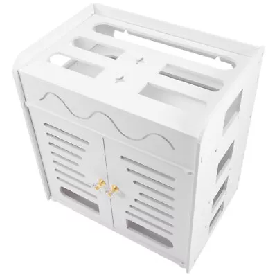  Set-top-box Rack Charging Cable Organizer Management Router Hollow Case Bracket • £37.35