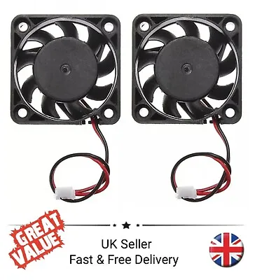 £5.95 • Buy 2 X Brushless DC 12v Cooling Fans 40x40x10mm 2 Pin Computer 3D Printer Fan 