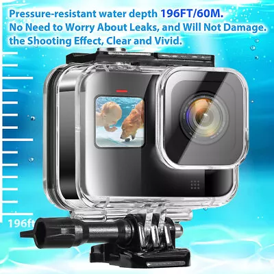 Waterproof Case For GoPro Hero 8 Black Protective Underwater Dive Housing Shell • $12.99
