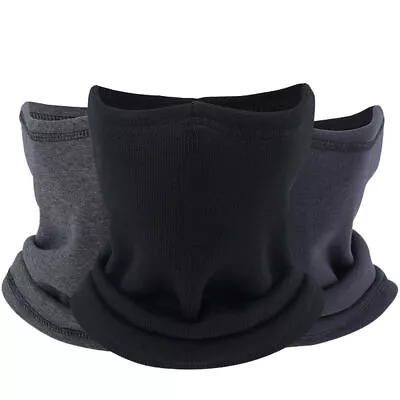 Winter Fleece Neck Warmer Mens Ski Mask Face Warmer Neck Gaiter Scarf Windproof • $3.99