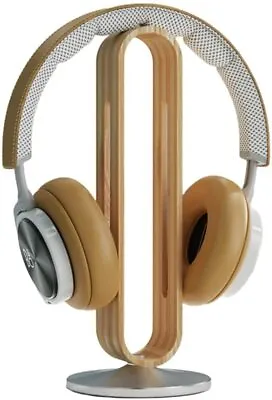 Bamboo Universal Headphone Headset Earphone Stand Holder Display Bracket Racks • $27.88