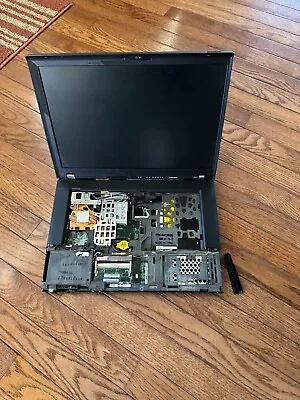 LENOVO THINKPAD T500 Core2 DUO T9400 2.53GHz W/ Battery Badly Damaged As Parts • $14.99