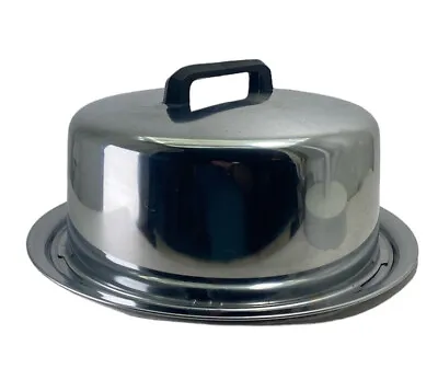 $17.99 • Buy Everedy Chrome Locking Cake Carrier Vintage Midcentury Dessert Holder