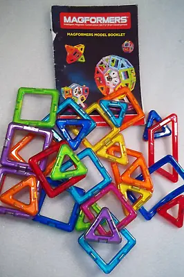 Magformers Magnets 31 Piece Set Building Block STEM Toys Square Triangle No Box • $11.99
