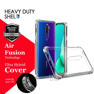 For Oppo A77 5G A5 A9 2020 A91 Clear Case Shockproof Heavy Duty Cover • $6.99